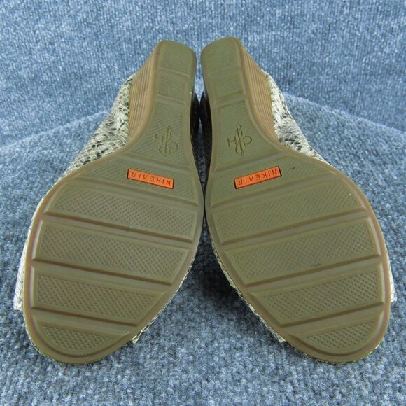 Cole Haan Snakeskin Women Peep Toe Heel Shoes Size 8.5 Medium Gray Leather - Picture 9 of 9